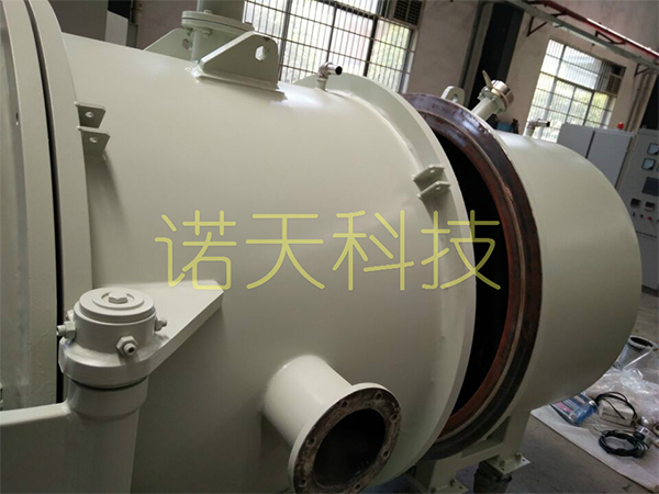 Horizontal type gas phase sintering collection furnace